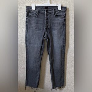 Mother (32) Looker Pixie Dazzler Ankle Fray •Digging Up Dirt Muted Charcoal